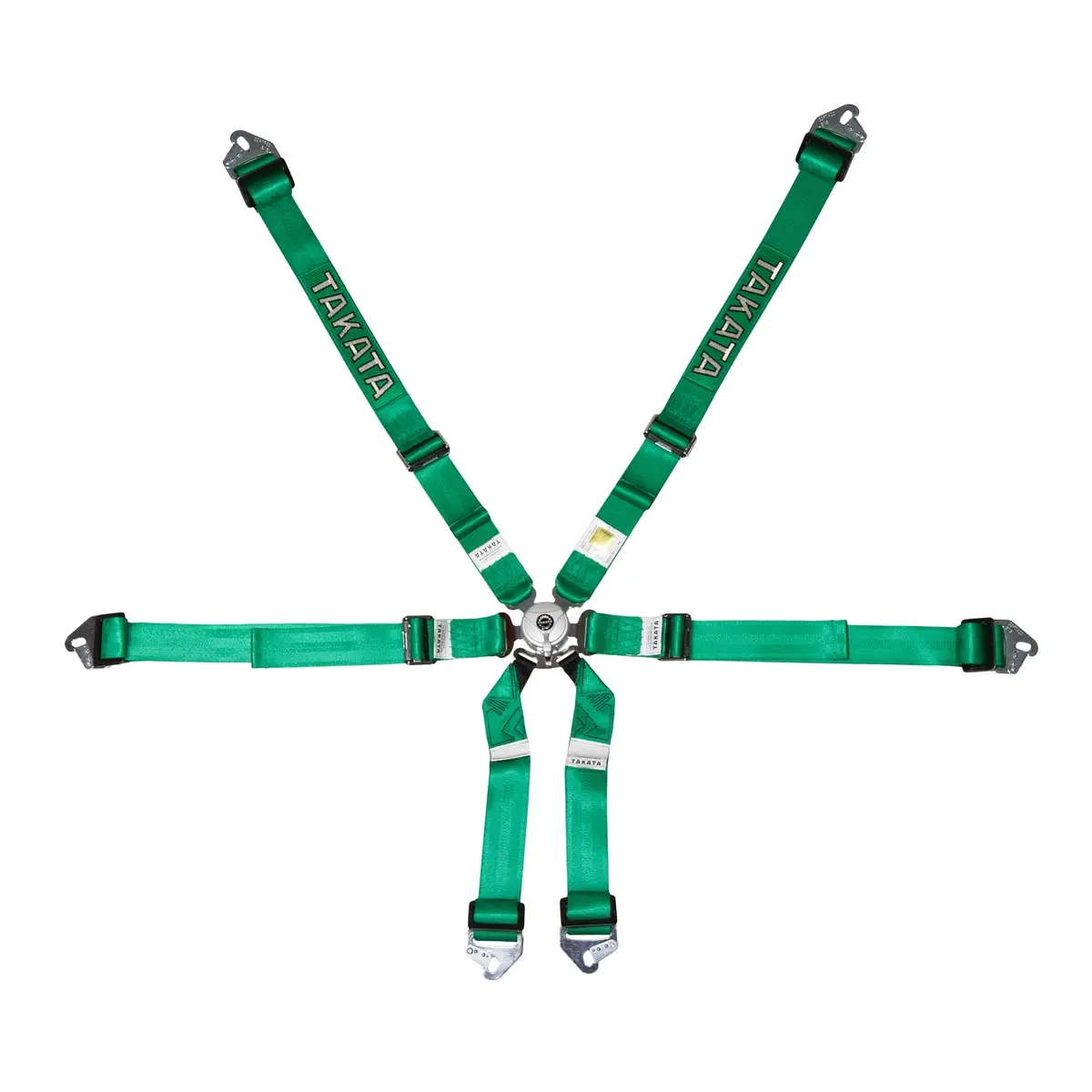 Takata Racing Belt 6Pt Race 2X2 Green 1