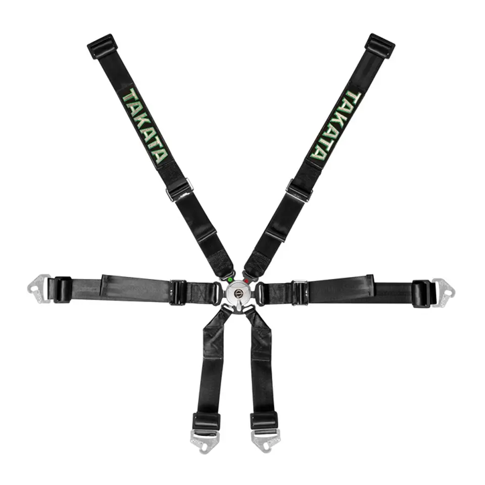Takata Racing Belt 6Pt Race 2X2 Black 1