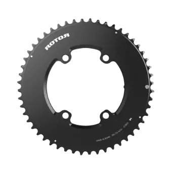 Rotor Aero Round Chainring for Shimano 4-Bolt Cranksets