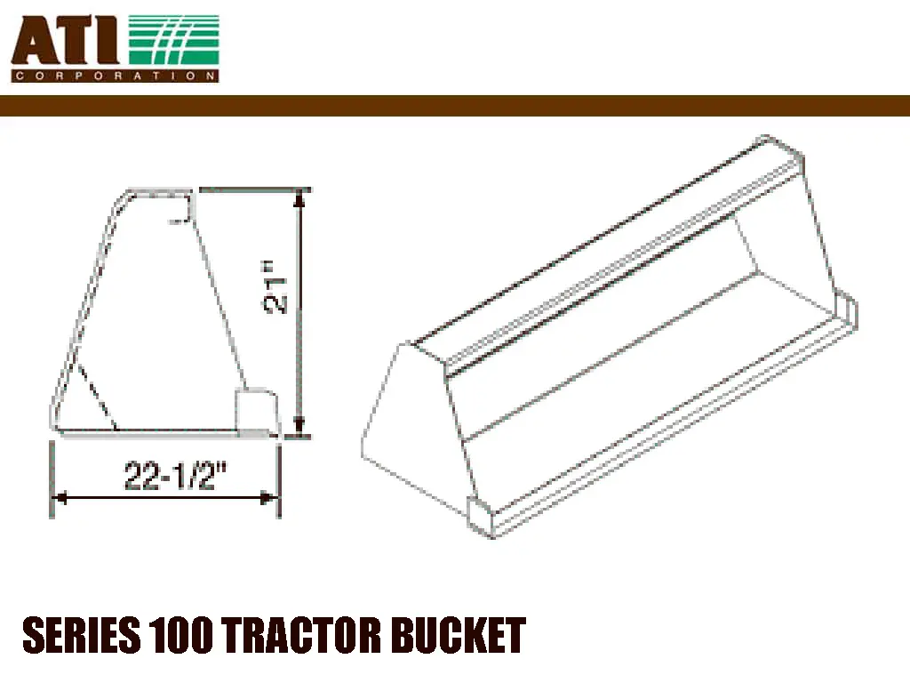 Ati Group Series 100 Utility Bucket For Compact Tractors 1