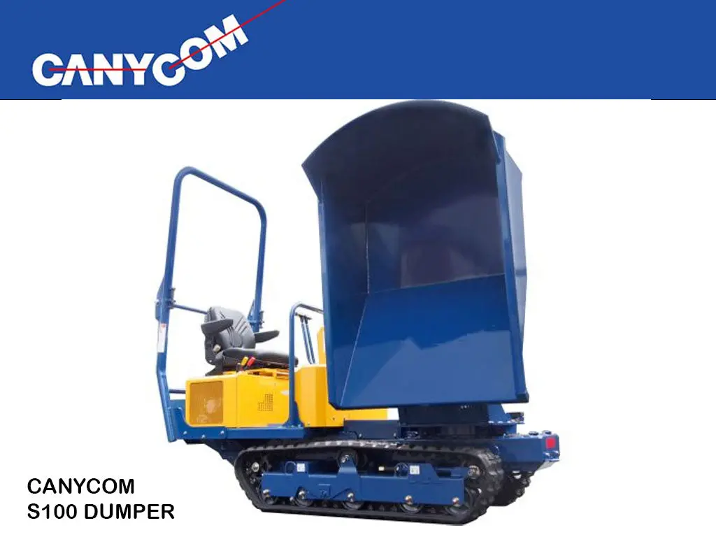 Canycom S100 Compact Track Carrier With Pivoting Dump Box 1
