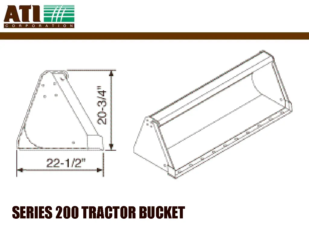 Ati Group Series 200 Utility Tractor Bucket 1