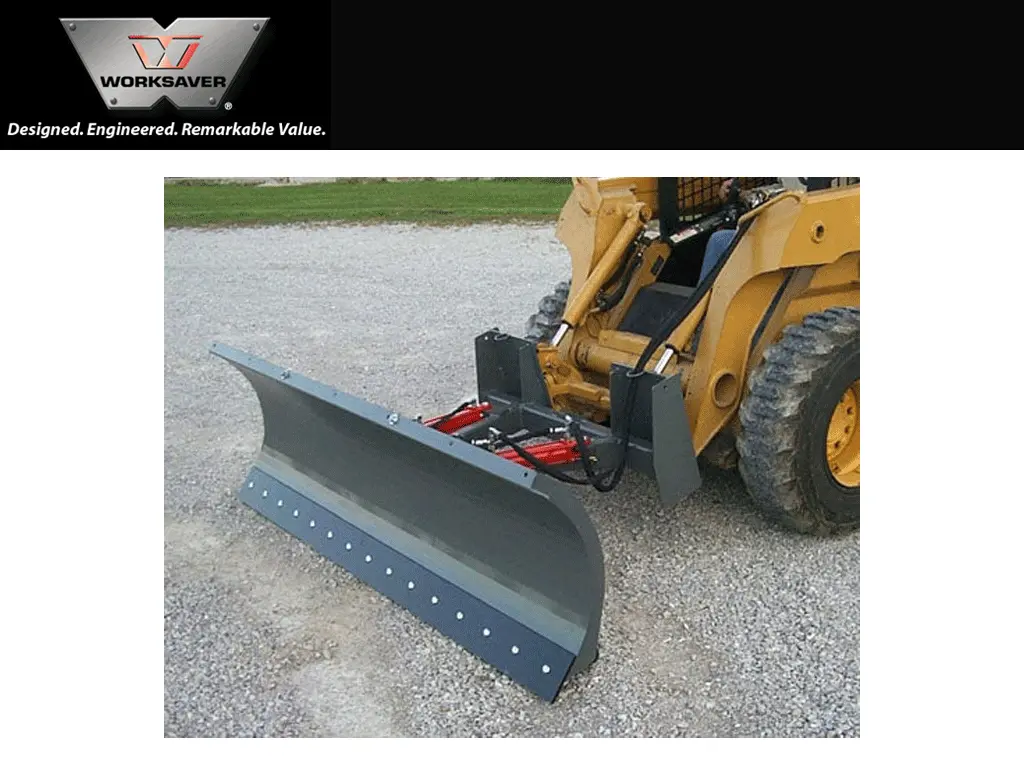 Worksaver Heavy Duty Snow Blade For Skid Steers 1