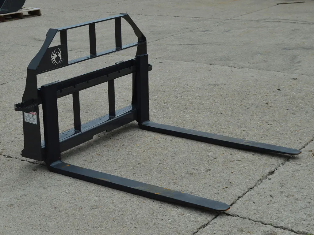 Spider Standard Duty Pallet Fork Assemblies For Skid Steers And Tractors 1