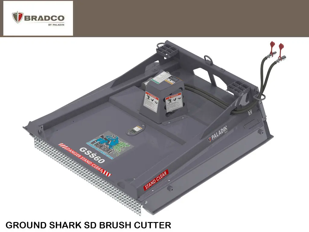 Paladin / Bradco Ground Shark™ Sd Brush Cutter For Skid Steer Loaders 1