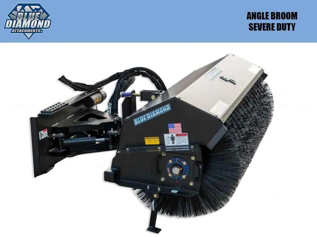 Blue Diamond Angle Severe Duty Broom Skid Steer 1