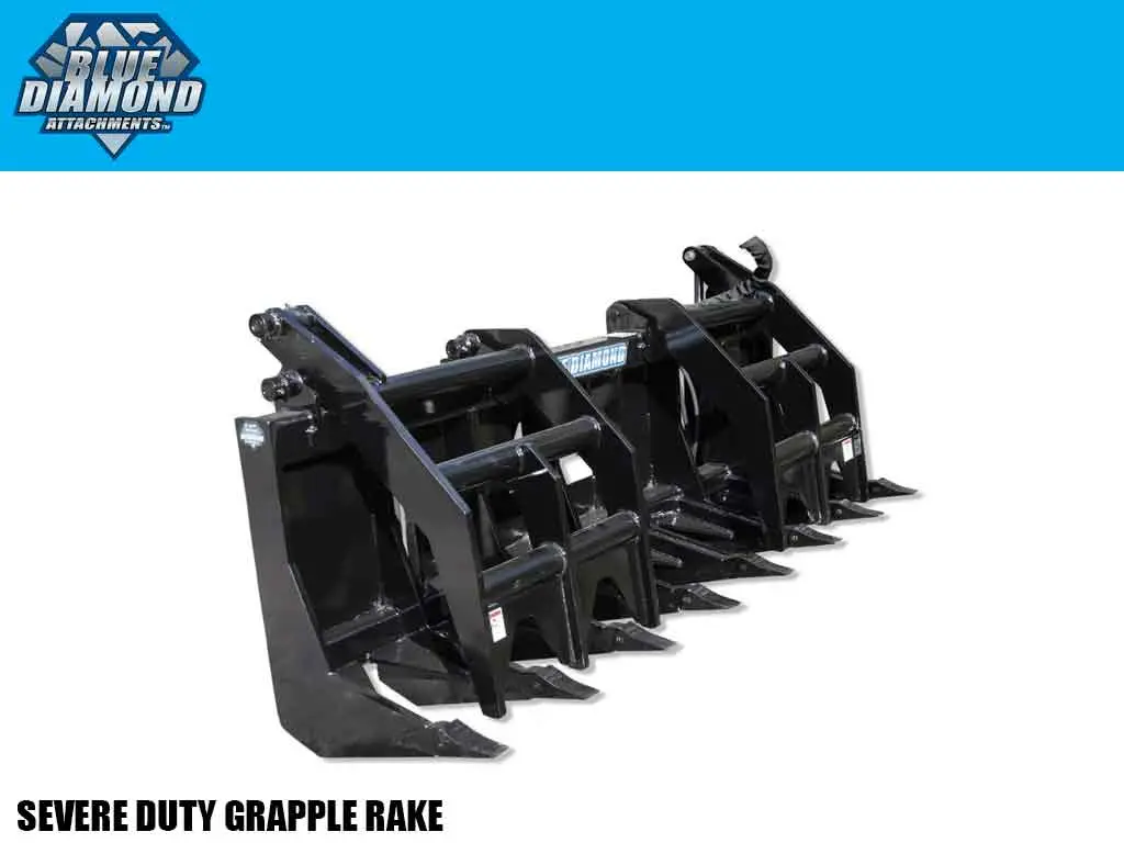Blue Diamond Severe Duty Grapple Rake For Skid Steers 1