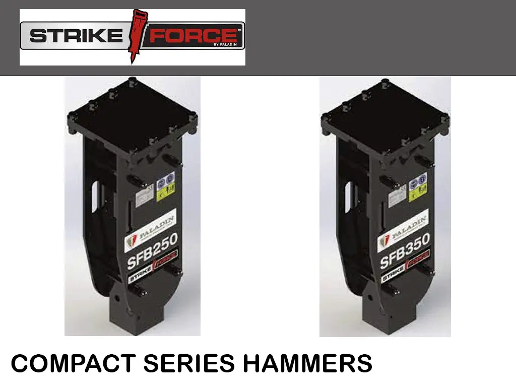 Paladin / Strike Force Hydraulic Hammers For Mini Loaders 1