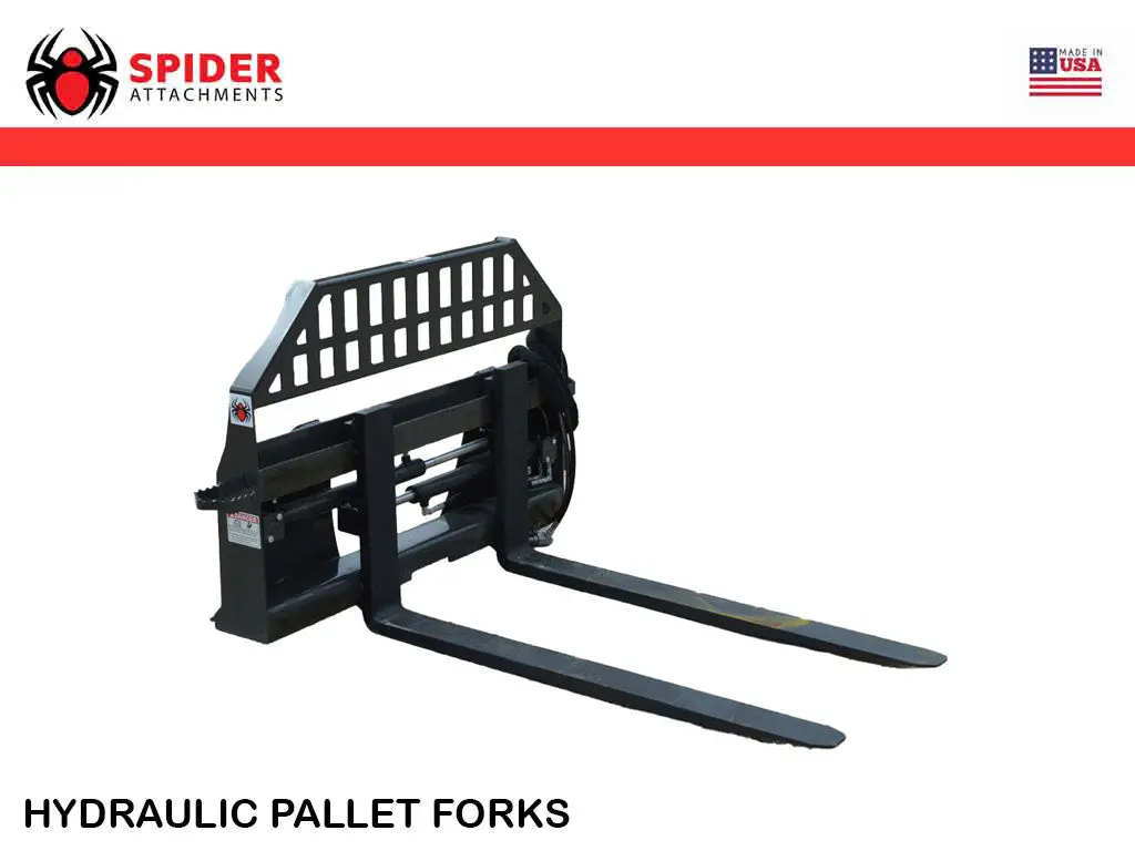 Spider Hydraulic Pallet Forks For Skid Steer 1