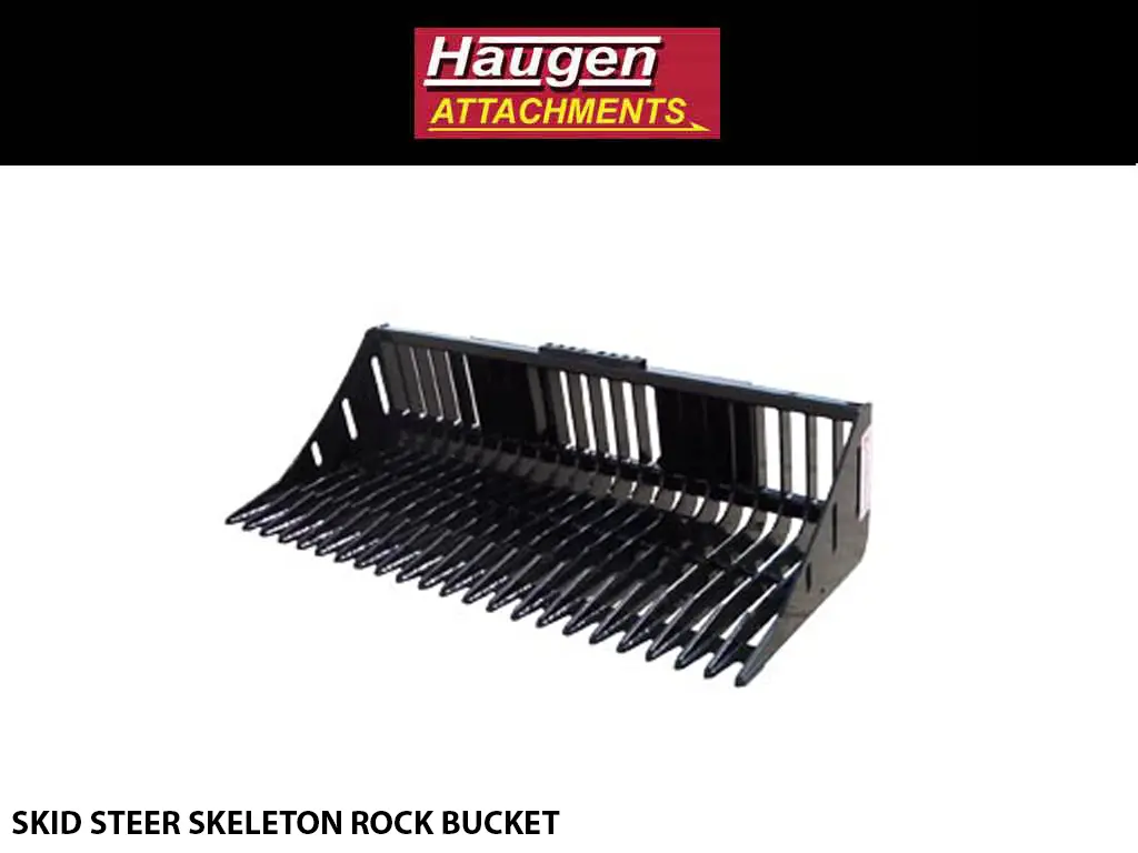 Haugen Rock Buckets For Skid Steers 1