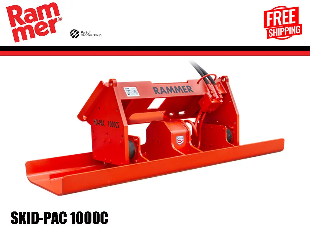 Rammer Skid-Pac Plate Compactor For Skid Steer Loader 1