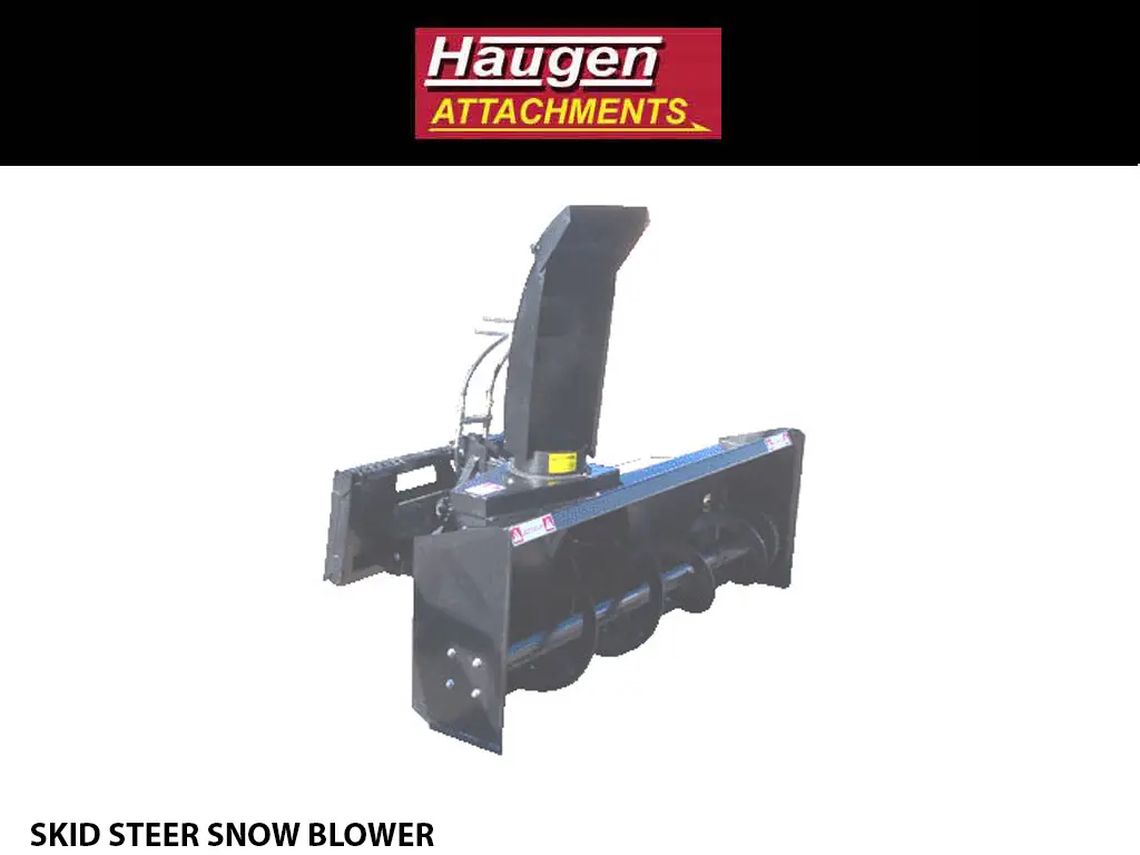 Haugen Snow Blower For Skid Steers 1