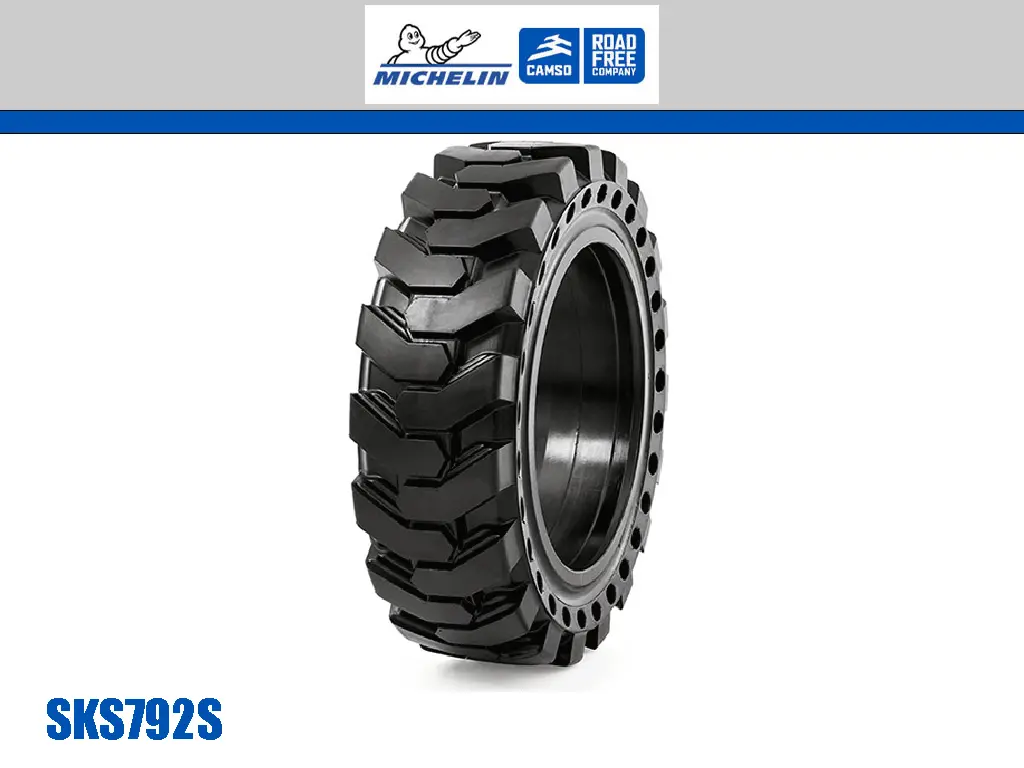 Michelin Camso Sks 792S Solid Tire And Rim Assemblies For Skid Steer Loaders 1
