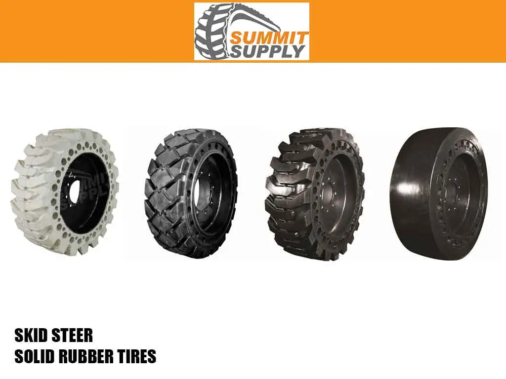Summit Ap-Ex Flat-Proof Solid Rubber Tires For Skid Steer 1