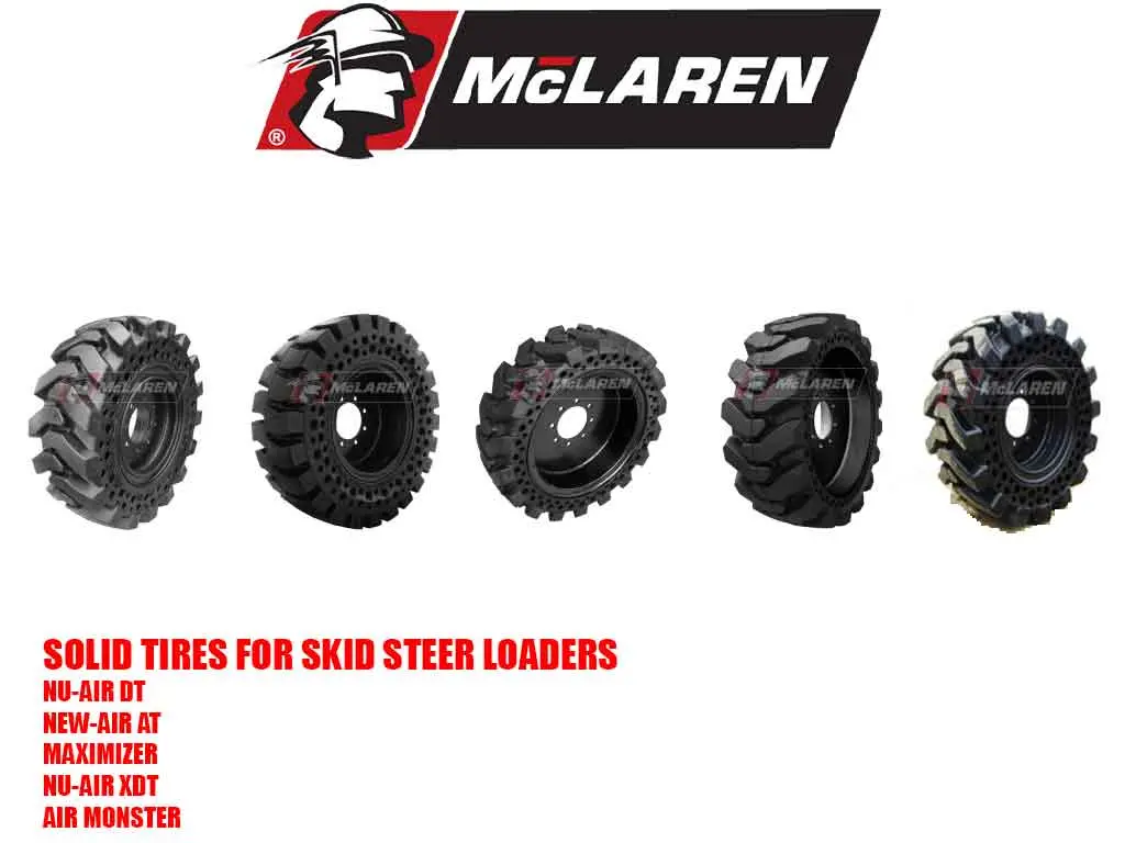 Mclaren Solid Rubber Tires For Skid Steers 1
