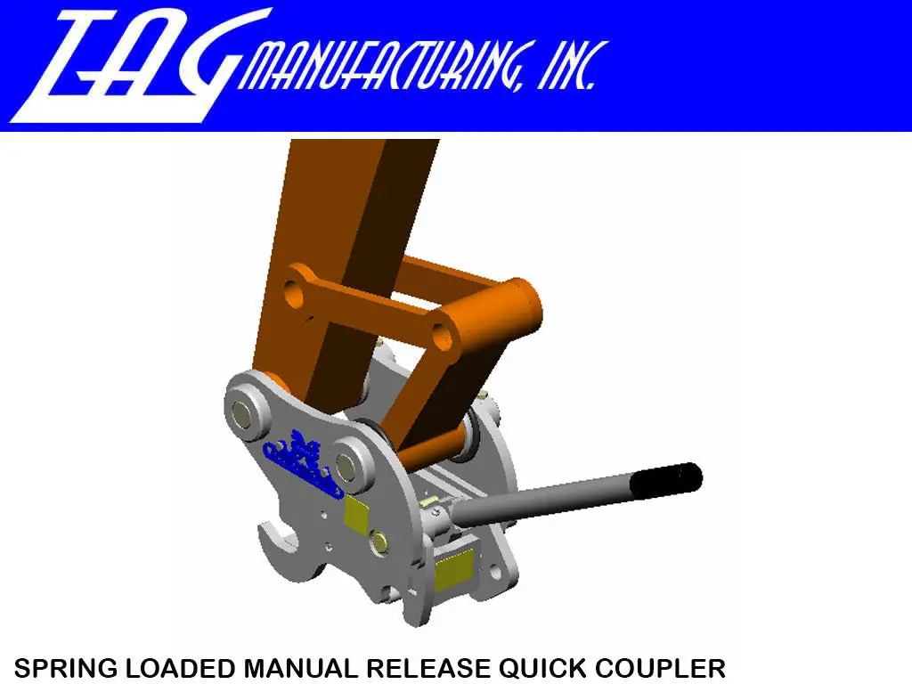 Tag Universal Spring Loaded Manual Release Quick Coupler 12000 - 20000 Lbs. 1