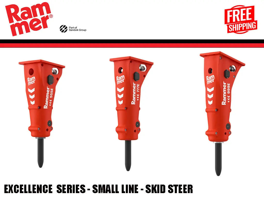 Rammer Excellence Series Skid Steer Hydraulic Hammers 1