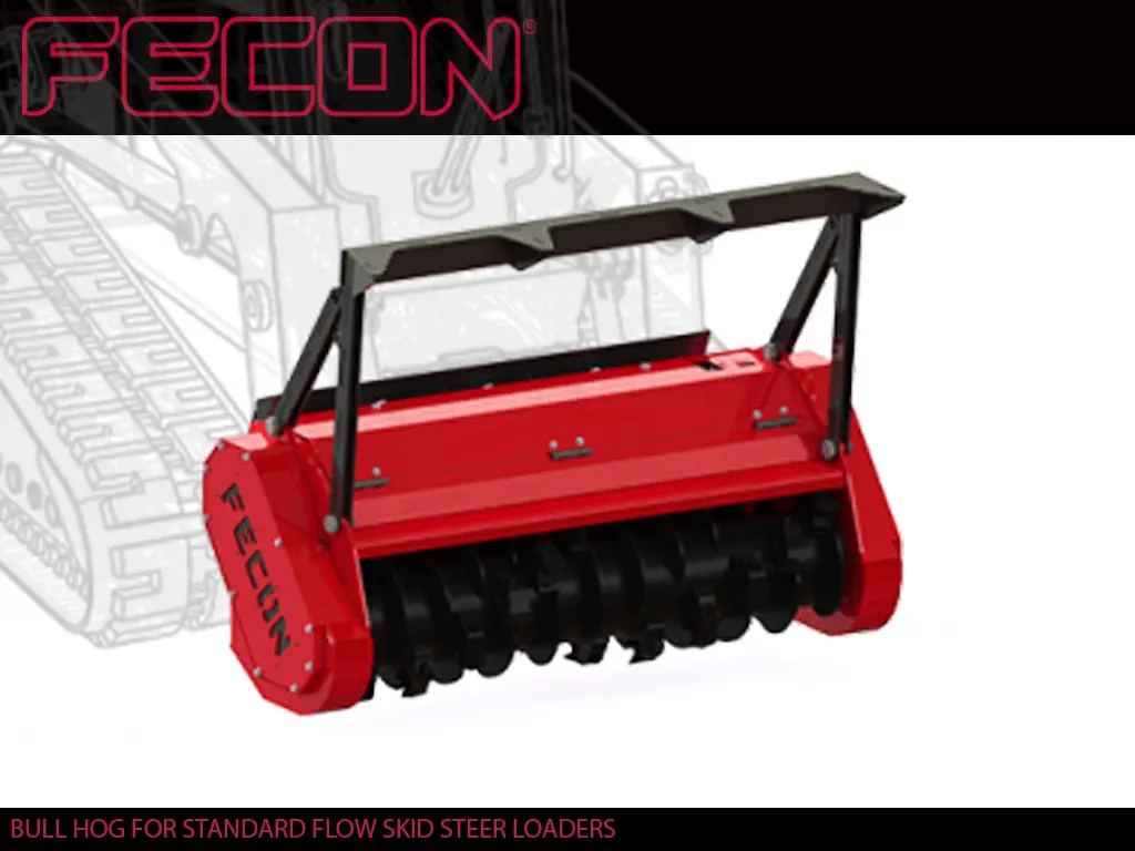 Fecon Bullhog Drum Mulcher For Standard Flow Skid Steer 1