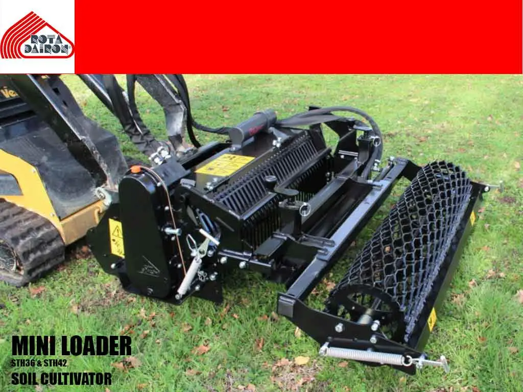 Rotadairon Sth36/42 Stone Burier For Mini Loader 1