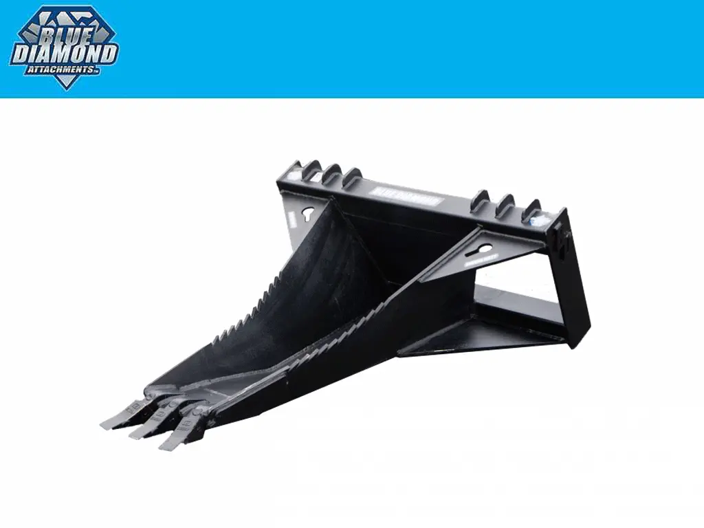 Blue Diamond Stump Bucket For Skid Steer 1