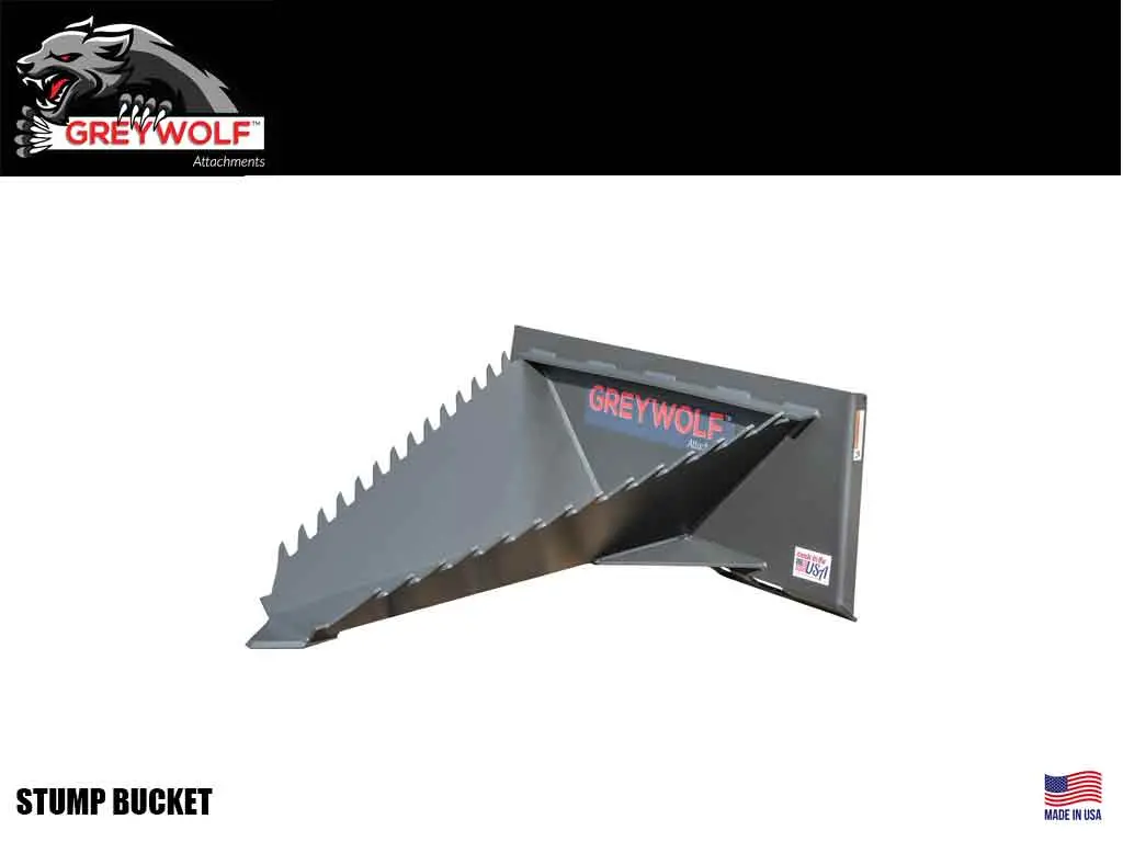 Grey Wolf Stump Bucket 1