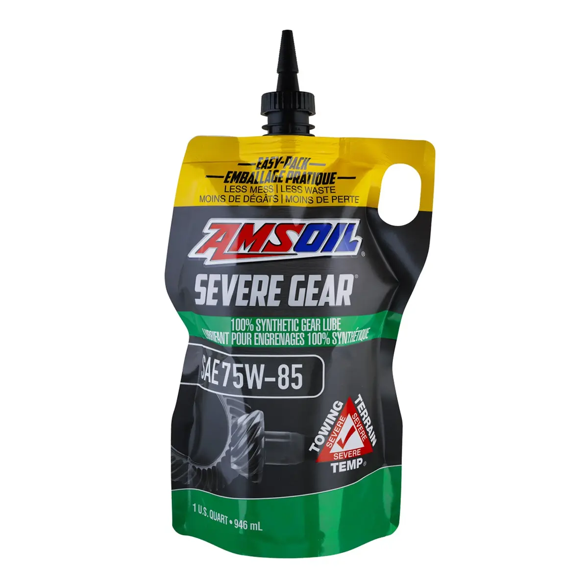 Amsoil 100% Synthetic Severe Gear Lube 75W85 1 Quart Easy Pack 1