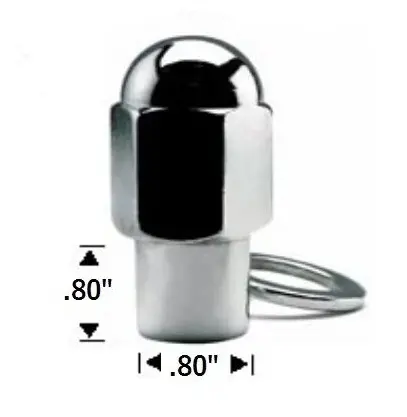Chrome Shank Nut With Washer 9/16"X18 Tpi 1