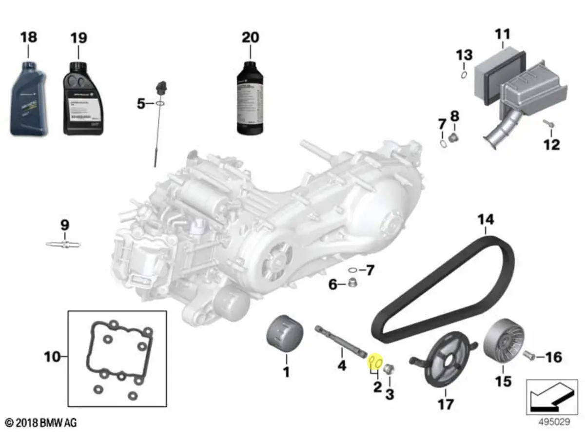 O-Ring Set For Engine Oil C400x 1
