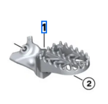 Bmw R1300gsa Enduro Rider Footpeg Left 1