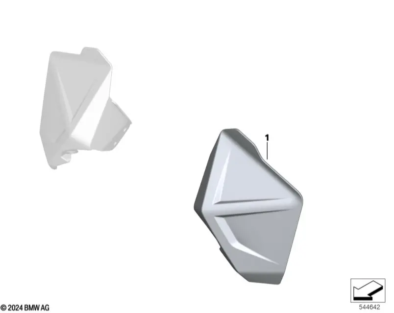 Bmw Oem Cockpit Fairing Tinted Left & Right  R1300gsa 2024-2025 1
