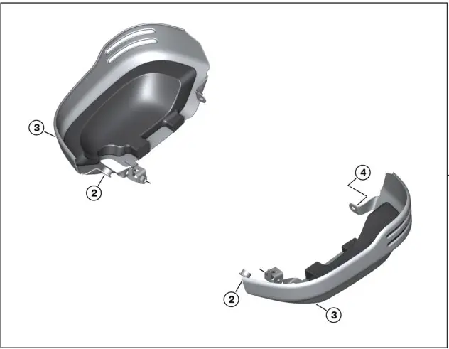 Bmw Cylinder Head Cover Guard Kit R12 / R12 Ninet / R12 G/S 1
