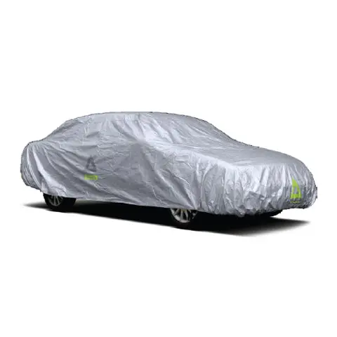 Deflector Water Resistant Car Cover Reflective Aluminum Coated Silver Sedan Medium 1