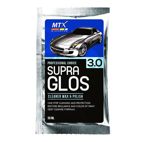 Microtex Supraglos With Silicone Cleaner Wax & Polish 50Ml 1