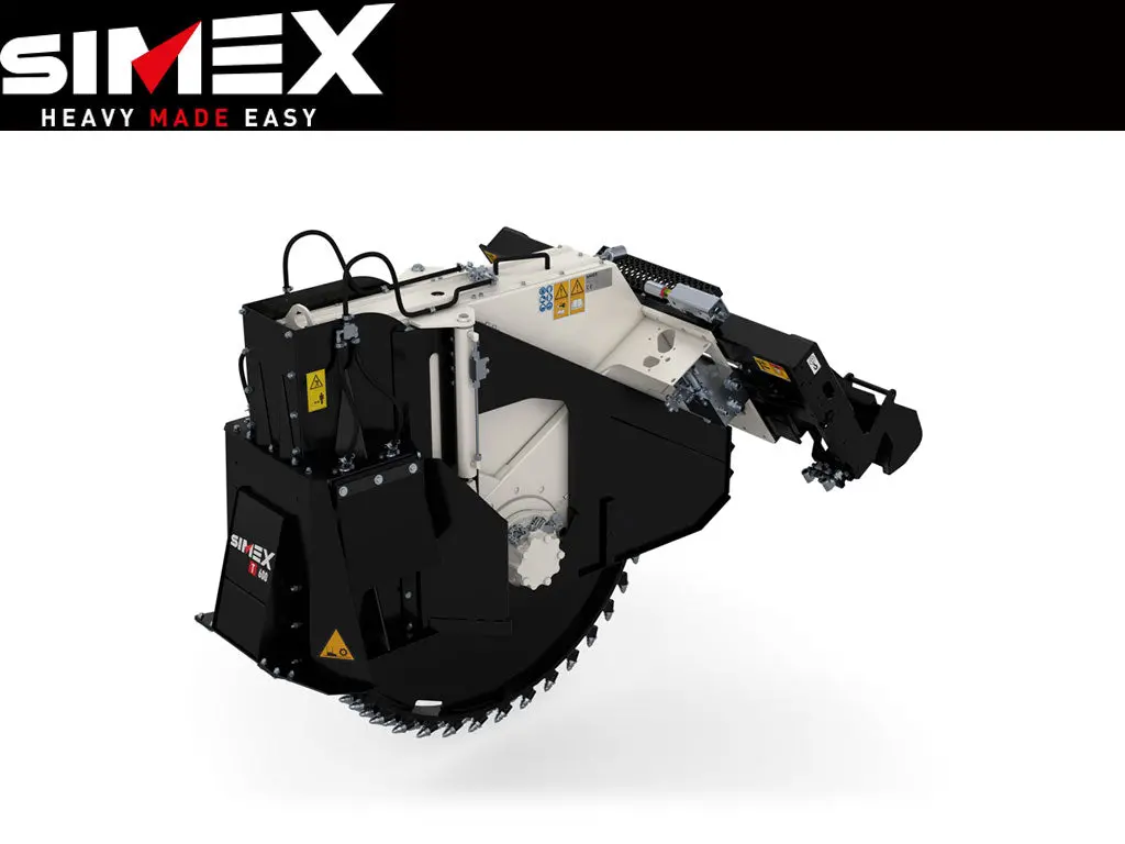Simex T/Ta Rock Saw For Skid Steer Loaders 1
