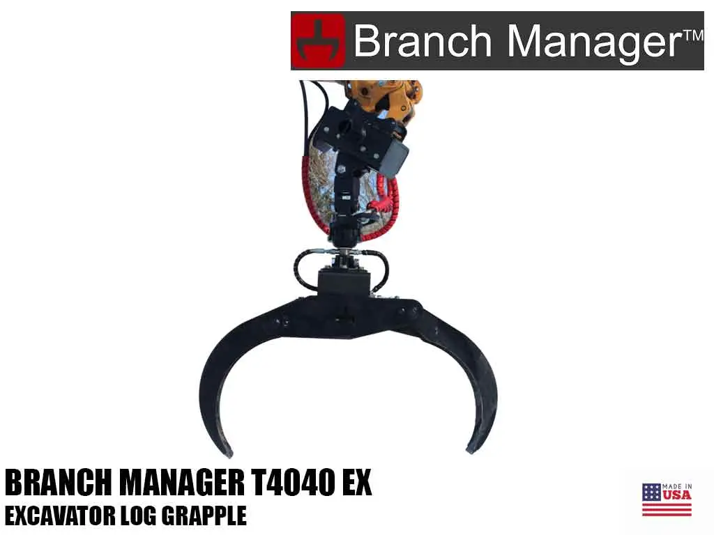 Branch Manager T4040 Excavator Log Grapple 1