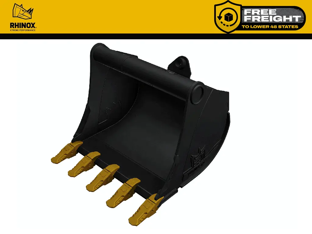 Rhinox Tag / Cp / Wain Roy Quick Hitch Dirt Buckets For 14000 To 18000 Lbs. Machines (1.75" T-Pin) 1