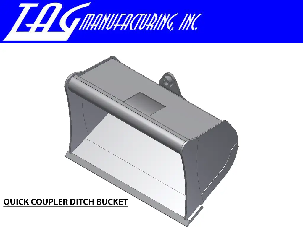 Tag Quick Coupler Ditch Buckets With 2.50" T-Pin For 24,000 - 33,000 Lbs. Excavators 1