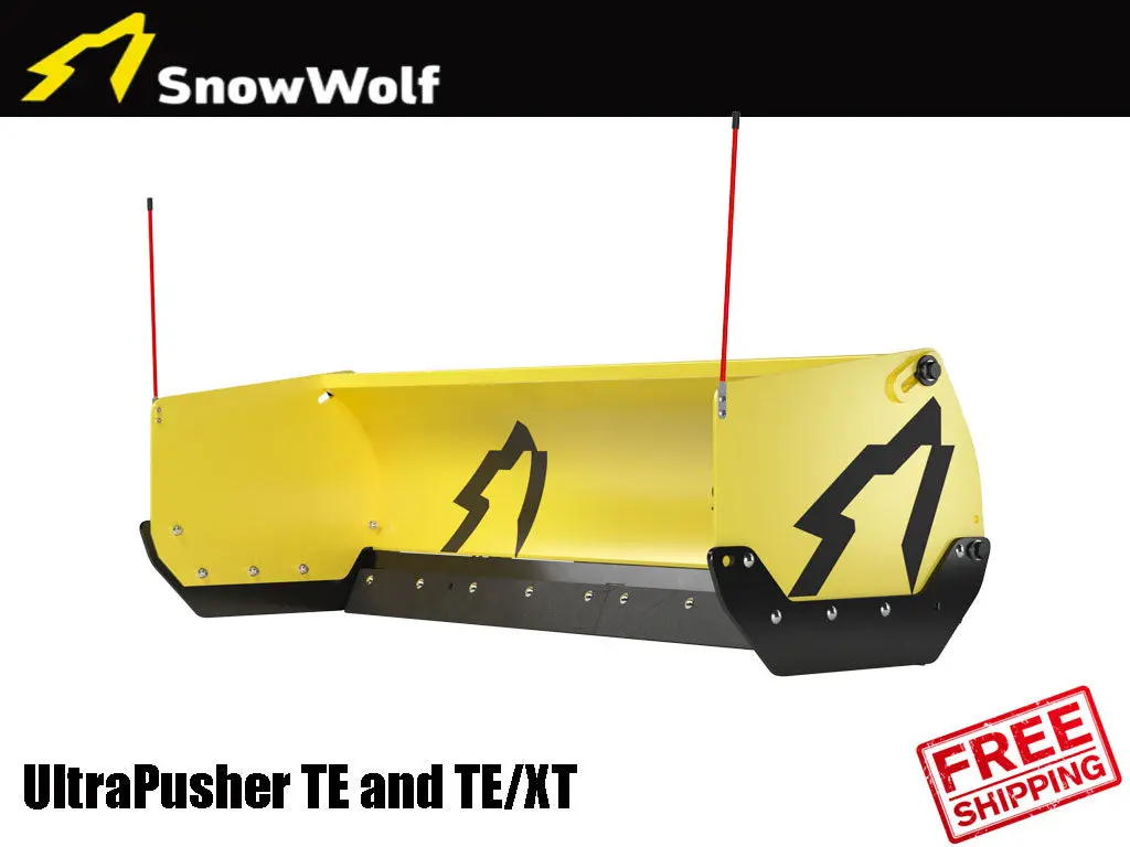 Snow Wolf Ultra Pusher Te And Te/Xt Snow Push With Trip Edge For Skid Steers 1