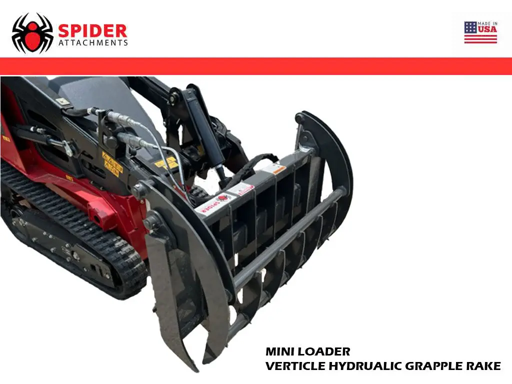 Spider Grapple Rake For Mini Loader 1
