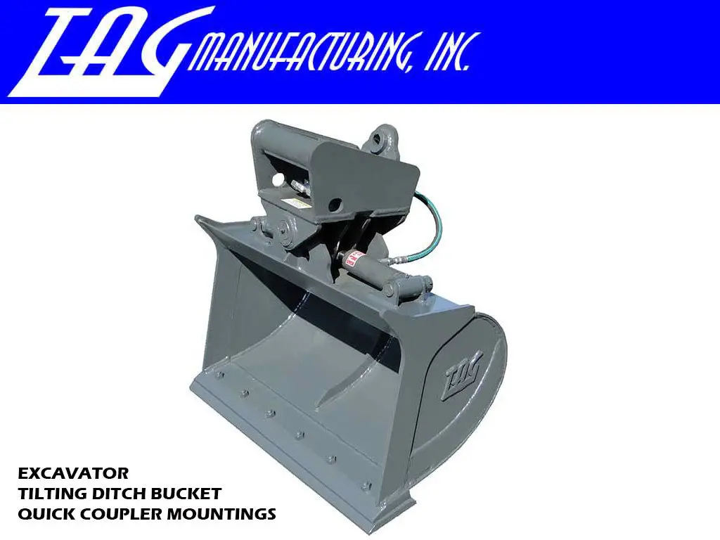 Tag Hydraulic Tilt Bucket For 6000 - 10000 Lbs. Excavators 1