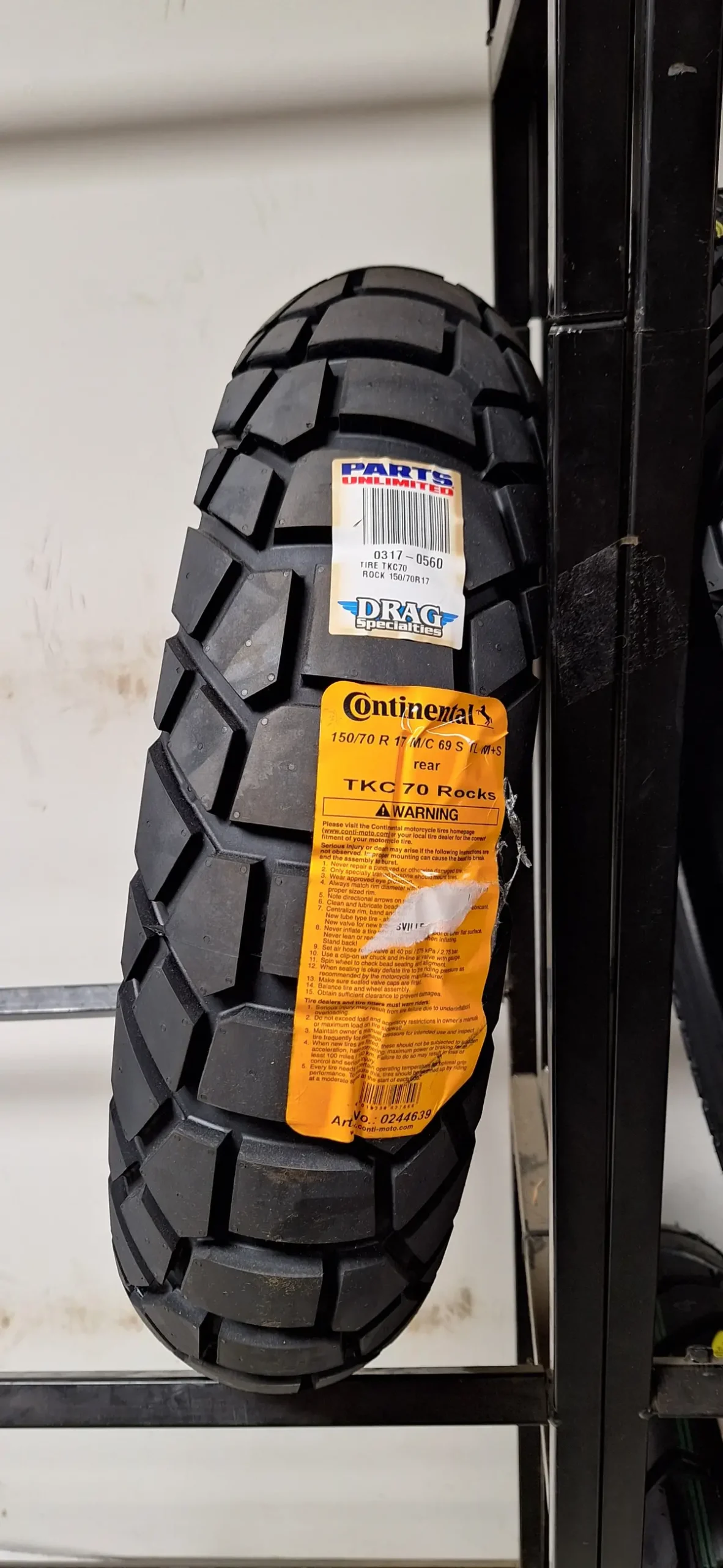 Continental Tkc70 150/70-17 Closeout Tires 1