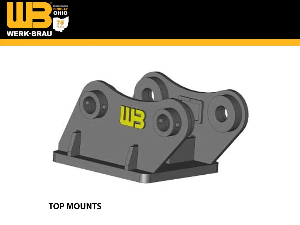 Werk Brau Hangers / Top Mounts For Mini Excavators 1