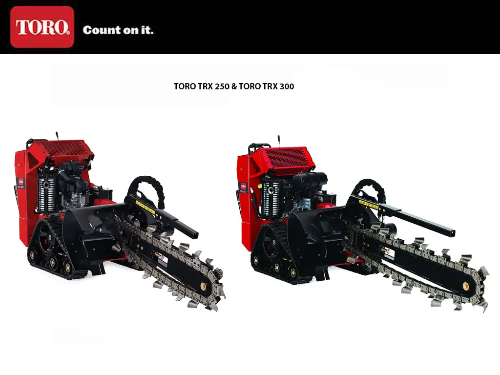 Toro Trx250/300 Walk Behind Trencher 1