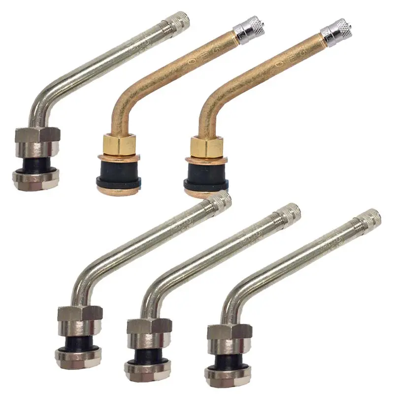 Tpms Compatible Valve Stems For 6 Wheel Kit With 4 Aluminums & 2 Steels 1