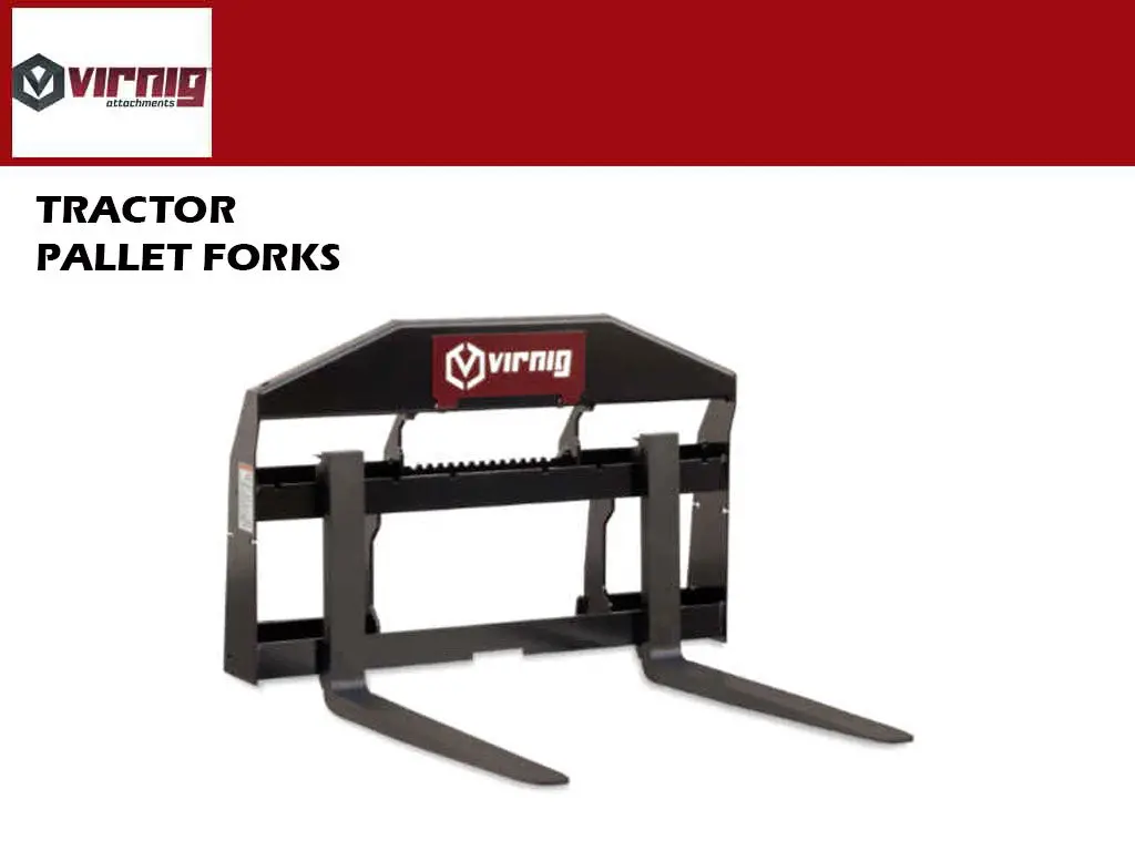 Virnig V30 Ct Rail Pallet Fork For Compact Tractors 1