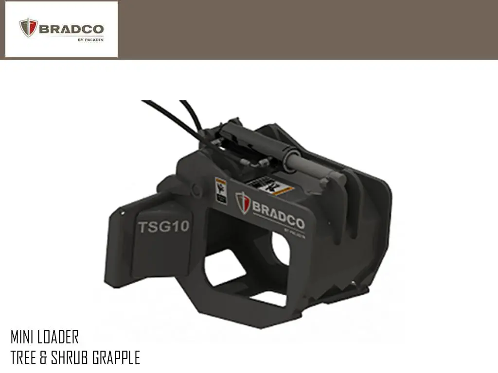 Bradco Tsg10 Tree And Shrub Grapple For Mini Loader 1