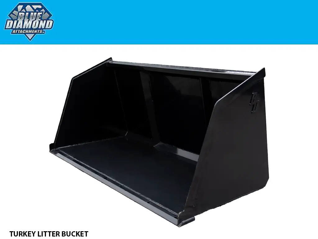 Blue Diamond Turkey Litter Bucket - Heavy Duty 1