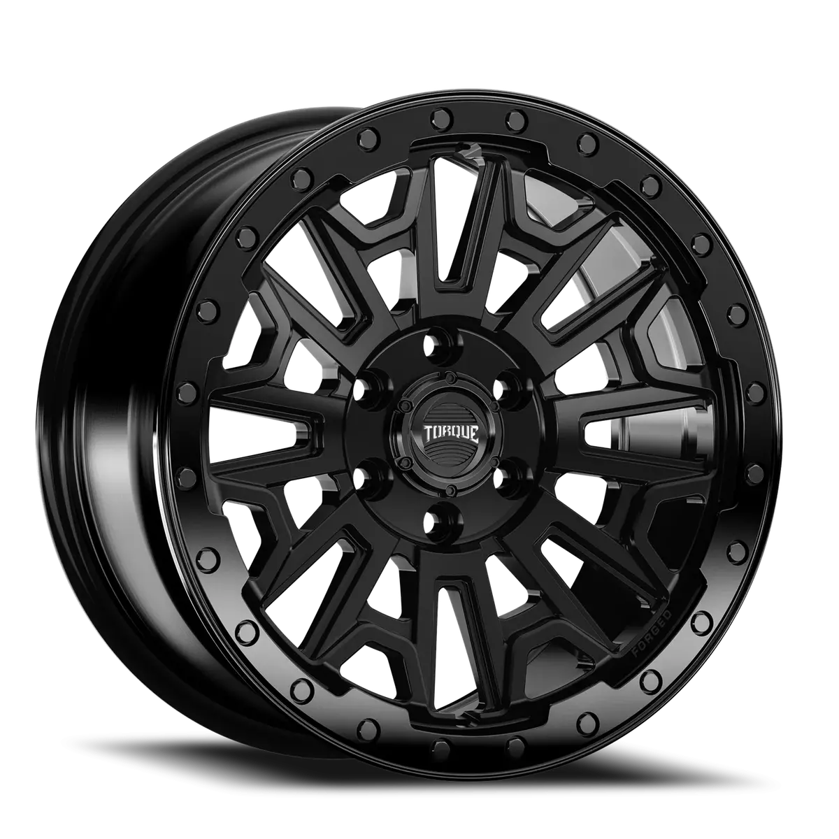 Satin Black Gloss Black Lip Torque Hd Imogene Aluminum Wheel 6 On 130Mm (83.9Mm Bore) 1