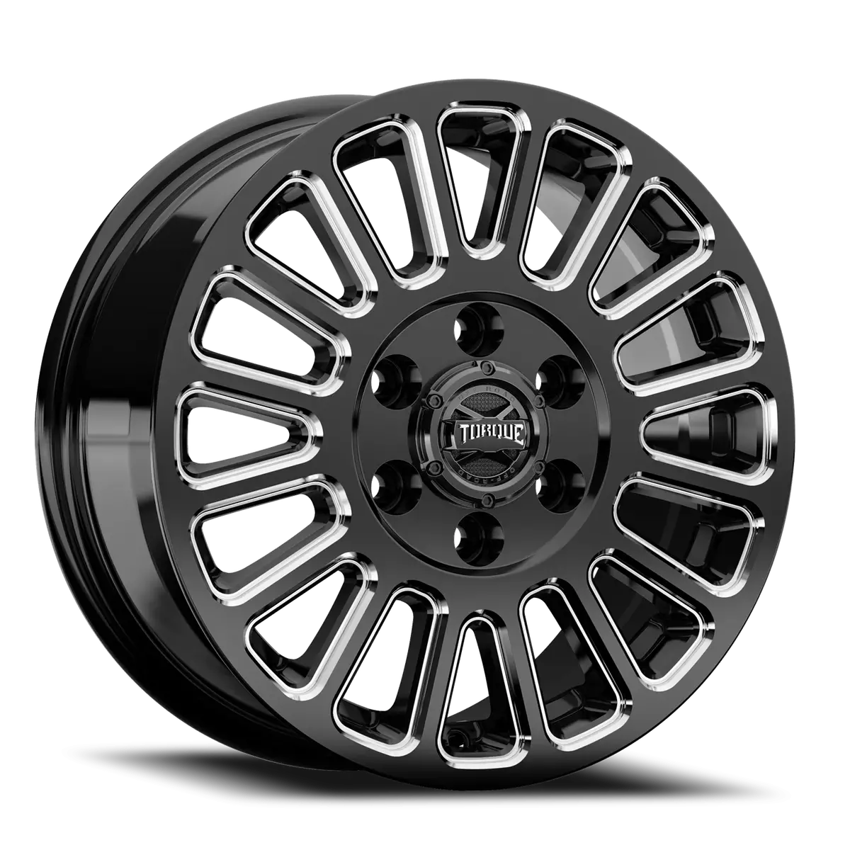 Gloss Black Milled Spoke Torque Hd Trek Aluminum Wheel 5 On 130Mm (78.1Mm Bore) 1