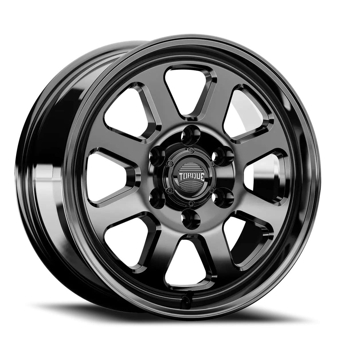 Gloss Black Torque Hd Navigator Aluminum Wheel 6 On 130Mm (83.9Mm Bore) 1